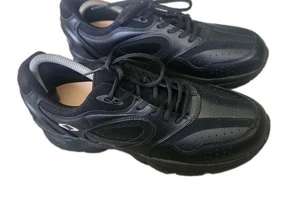 Apex Men's 11.5 Medium X801 Black Walker Walking Shoes Orthotic Insoles $165 - Picture 1 of 11