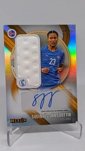 2025 Topps Merlin UEFA Women's Euro Sveindis Jonsdottir Match Ball Auto /25 - Picture 1 of 2