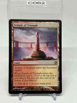 X 1 MTG Magic the Gathering Temple of Triumph 228 - Image 1 of 2