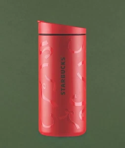 Starbucks Holiday Christmas 2025 Red Ribbon Stainless Steel Tumbler 12oz Cup Mug - Foto 1 di 4
