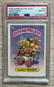 1985 Garbage Pail Kids OS1 Hairy Mary #12b Matte PSA 8 Mint Series 1 - Picture 1 of 2