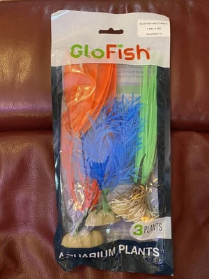 GloFish искусственный пластик аквариум 3 растения аквариум украшения - Изображение 1 из 2