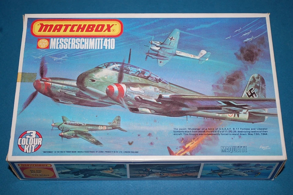 Matchbox PK-113 - Messerschmitt Me 410-A2/U4 scala 1/72 - Immagine 1 di 2