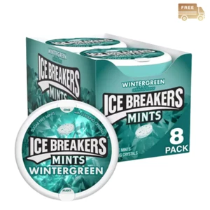 Ice Breakers Mints, Wintergreen Sugar Free, 1.5 Ounce (Pack of 8) - Picture 1 of 1