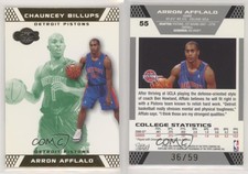 2007-08 Topps Co-Signers Gold Green /59 Arron Afflalo Chauncey Billups Rookie RC