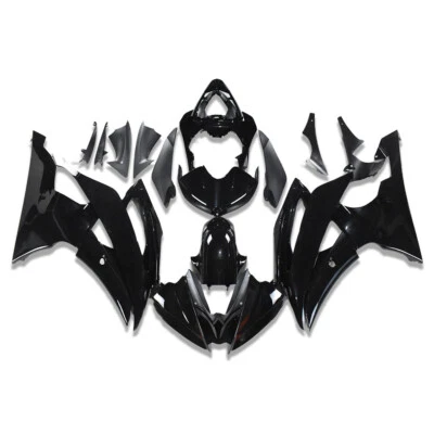Carenado negro brillante carrocería venta en Estados Unidos para Yamaha YZF R6 2008-2016 2012 2013 14 Foto 1 de 4