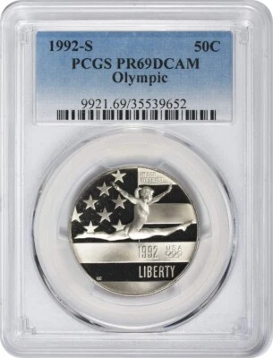 1992-S Olympic Commemorative Half Dollar PR69DCAM PCGS - Image 1 of 2