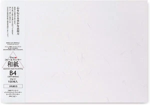 Washi Paper Printable B4 Printer Paper (100 Sheets), TAIREISHI Japanese Paper fo - Afbeelding 1 van 12