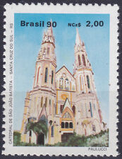 BRAZIL 1990 2 Cr. Catedral Santa Cruz do Su Church Sc-2231 MNH - US Seller