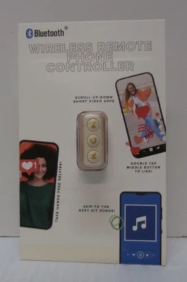 Vivitar Pink/White, Wireless Remote Phone Controller Bluetooth Brand New! S39 - Image 1 of 2