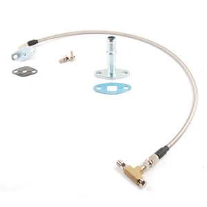 27.5" Oil Feed Line & Return Pipe For Garrett T3 T4 T04B T04E T04R HX35 HX40  - Picture 1 of 7