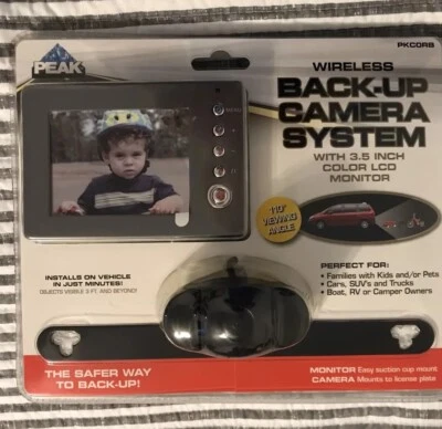 Peak Wireless PKCORB Back-Up Camera System 3.5" Color LCD Monitor - New Sealed - Image 1 of 4