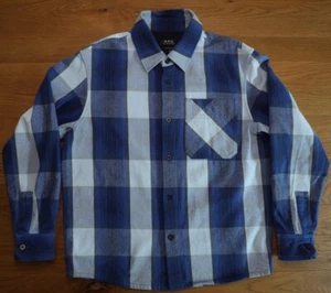 $295 A.P.C. Surchemise Basile Long Sleeve Shirt Sz. M Medium Plaid APC - Picture 1 of 24