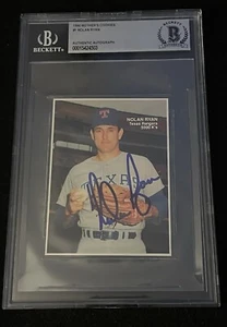 1990 Mothers Cookies #1 Nolan Ryan On Card Autograph BGS - Bild 1 von 2