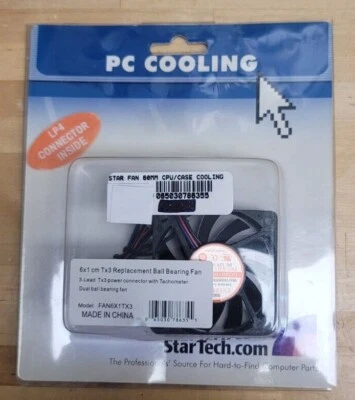 Nuevo Antiguo Stock - Ventilador de Caja Startech 60mm FAN6X1TX3 Foto 1 de 2