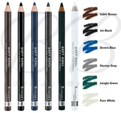 RIMMEL London Soft Kohl Kajal Professional Eyeliner Pencil *ALL SHADES* - Image 1 of 3