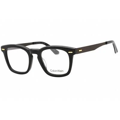 Calvin Klein Men's Eyeglasses Black Plastic Full Rim Rectangular CK21517 001 - Image 1 of 2