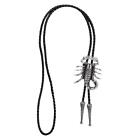 Western Cowboy    Scorpion Bolo Tie Leather Rope
