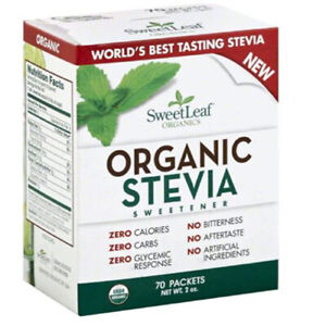 Organic Stevia Sweetener 70 Count By Sweetleaf Stevia