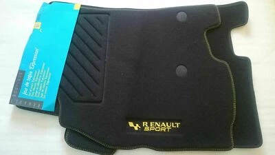 4 FUSSMATTEN RENAULT MEGANE III 3 SPORT RS ORIGINAL OEM TROPHY TAPPETINI GELB - Bild 1 von 4