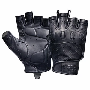 Men's Fingerless Motorbike Training Bus Driving WheelChair Cycling Gloves P-318 - Bild 1 von 10