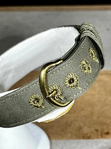 Vintage 1945 WW2 Watch Band 16mm 5/8” 1 piece US Military Issue Gold buckle B1GG - Bild 1 von 7