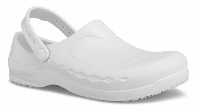 Shoes For Crews ultraleichte, rutschfeste Clogs ZINC (Froggz) 62138, weiß