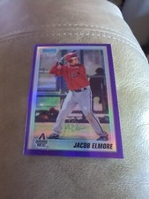 2010 Bowman Chrome Prospects Purple Refractors Baseball Card #BCP82 Jacob Elmore