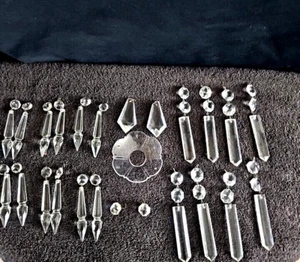 25 Piece Chrystal Chandelier Accessories - Picture 1 of 8