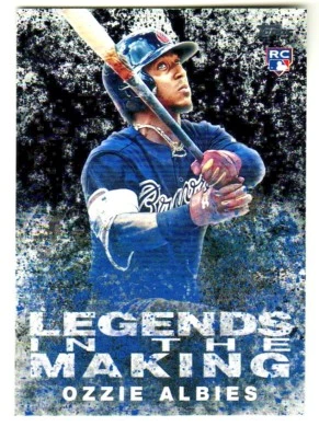 2018 Topps LEGENDS IN THE MAKING BLACK PARALLEL #LITM-4 OZZIE ALBIES RC Rookie - Image 1 of 2