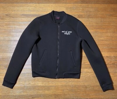 Material Girl Active Jacket Size Medium Women Black “Out Of Your League” Zip Up - Image 1 of 4
