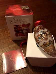 Hutschenreuther Weihnachtszapfen 2002 Weih. Musik lim. Auflage NEU OVP KRISTALL - Bild 1 von 3