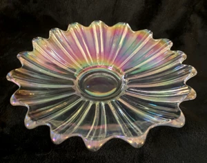 Vintage Federal Glass Celestial (Iridescent) 9" Round Bowl....THIS IS A WOW!! - Picture 1 of 4