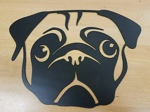 Pug Face metal wall art plasma cut decor  - Picture 1 of 1