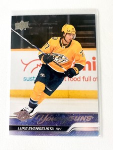 2023-24 Upper Deck Series 1 Young Guns Luke Evangelista #221 Nashville Predators