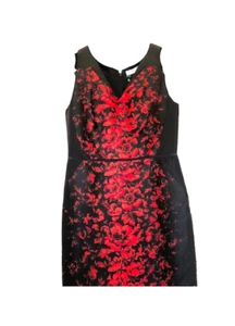 Carolina Herrera Kleid schwarz Blumenmuster - Bild 1 von 12