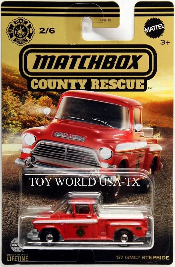 2023 Matchbox County Rescue Series #02 '57 GMC Stepside - Image 1 of 1