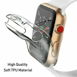 For Apple Watch Series 2/3/4 38/42/40/44 Case iWatch TPU Screen Protector 2022 - Picture 1 of 2
