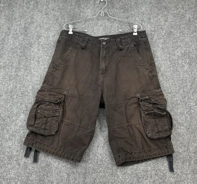 Smoke Rise Men’s 34 Cargo Shorts Black/Charcoal Grunge 12" Inseam - Image 1 of 4