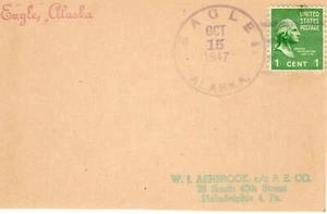 EAGLE, ALASKA POSTMARK 1947 FDC8720 - Picture 1 of 1