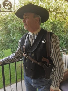 DOC HOLLIDAY SHOULDER HOLSTER RIG CUSTOM MADE COWBOY ACTION - Picture 1 of 5