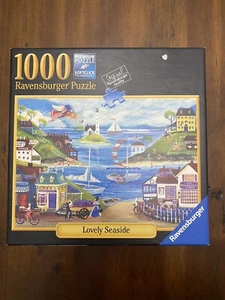 Ravensburger  "Lovely Seaside" 1000 Piece Jigsaw Puzzle EUC Complete - Picture 1 of 7