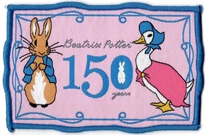Beatrix Potter 150 Years Anniversary Souvenir Woven Badge Patch 100mmx70mm - Bild 1 von 1
