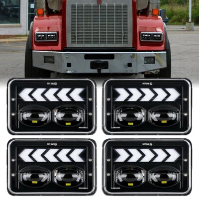 Faros LED 4x6"" flecha de haz alto/bajo DRL lámpara giratoria para Isuzu NQR NPR NPR-HD Foto 1 de 4