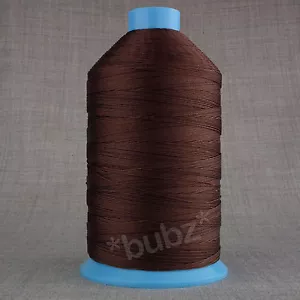 HEAVY DUTY BONDED NYLON 12 TKT 1,000m BROWN SEWING THREAD LEATHER CRAFT REPAIR - Picture 1 of 1