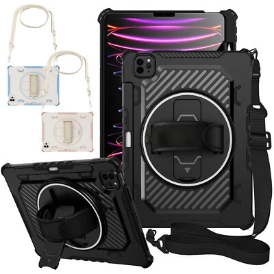 Rugged Stand Case Pencil Holder/Screen Protector For iPad Pro 12.9'' 6/5/4/3 Gen - Image 1 of 4