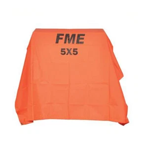 Ty-Flot TRP5-5OR 5 Ft. Long x 5 Ft. Wide Orange Fire Retardant Tarp - Picture 1 of 4