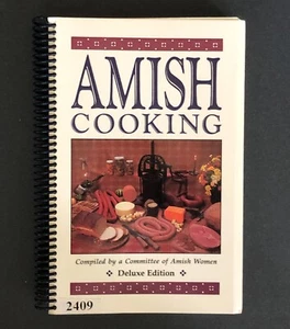 Amish Cooking Cookbook Deluxe Edition 1992 Committee of Amish Women Recipes Vtg - Imagen 1 de 11
