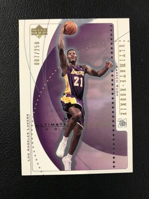 2002-03 Upper Deck Ultimate Collection #97 Kareem Rush /250 Los Angeles Lakers - Image 1 of 2