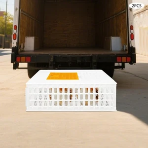 Plastic Chicken Transport Cage, Chicken Carrier, Basket Box for Poultry Chicken - Picture 1 of 18